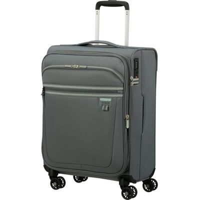 Walizka kabinowa American Tourister Aerospin 55 cm powiększana szara Walizka kabinowa American Tourister Aerospin 55 cm powiększana szara