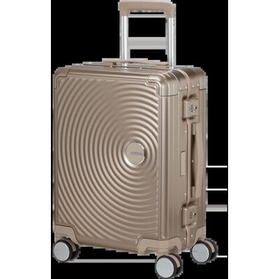 Walizka kabinowa American Tourister Soundbox Alu 55cm brązowa Walizka kabinowa American Tourister Soundbox Alu 55cm brązowa