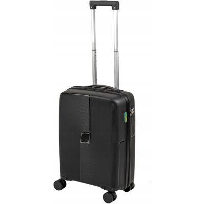 Walizka kabinowa mała czarna, z polipropylenu na kółkach Wowbag7918 S Walizka kabinowa mała czarna, z polipropylenu na kółkach Wowbag7918 S