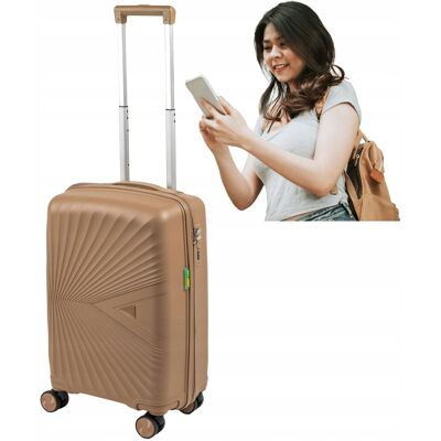 wowbag WALIZKA KABINOWA MAŁA TWARDA 55x35x23 BEŻOWA PP 2,6KG 41L WIZZAIR LOT wowbag WALIZKA KABINOWA MAŁA TWARDA 55x35x23 BEŻOWA PP 2,6KG 41L WIZZAIR LOT