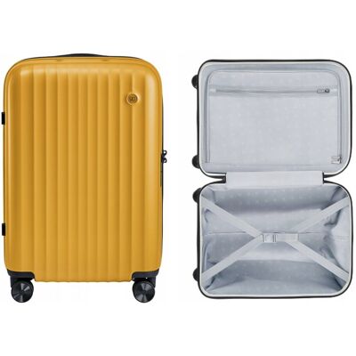 Inny producent Walizka kabinowa NINETYGO Elbe 56,5cm żółta TSA 38L 20 cali zamek 360° YKK Inny producent Walizka kabinowa NINETYGO Elbe 56,5cm żółta TSA 38L 20 cali zamek 360° YKK