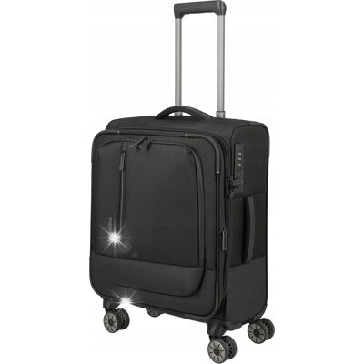 Inny producent Walizka kabinowa poszerzana Travelite CrossLite 55 cm Black Inny producent Walizka kabinowa poszerzana Travelite CrossLite 55 cm Black