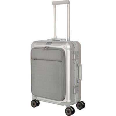 Walizka Kabinowa Z Przednią Kieszenią Travelite Next 2.0 55 Cm Srebrna Walizka Kabinowa Z Przednią Kieszenią Travelite Next 2.0 55 Cm Srebrna