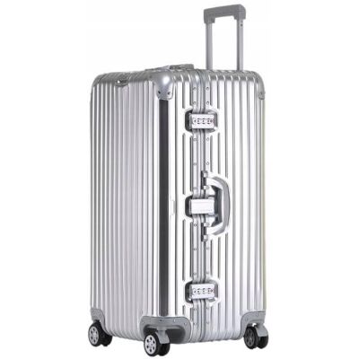 Pan Pani Gadżet WALIZKA PODRÓŻNA ALUMINIOWA NA KÓŁKACH DUŻA SREBRNA METALOWA KLASYCZNA 32' Pan Pani Gadżet WALIZKA PODRÓŻNA ALUMINIOWA NA KÓŁKACH DUŻA SREBRNA METALOWA KLASYCZNA 32'