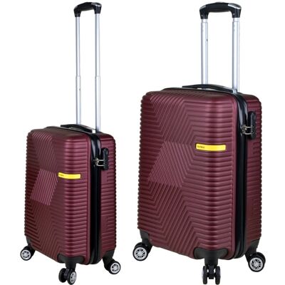 Walizka poliwęglan kabinowa firmy SunBag model LIBRA kolor bordowy Walizka poliwęglan kabinowa firmy SunBag model LIBRA kolor bordowy