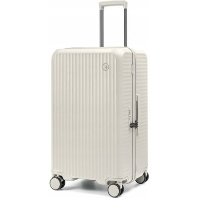 PUCCINI Walizka Średnia Podróżna Trunk Poliwęglan Twarda 4 Kółka Beżowa PC036TB-6B PUCCINI Walizka Średnia Podróżna Trunk Poliwęglan Twarda 4 Kółka Beżowa PC036TB-6B