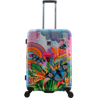 Walizka Średnia Saxoline 67 Cm Butterfly Natur Walizka Średnia Saxoline 67 Cm Butterfly Natur