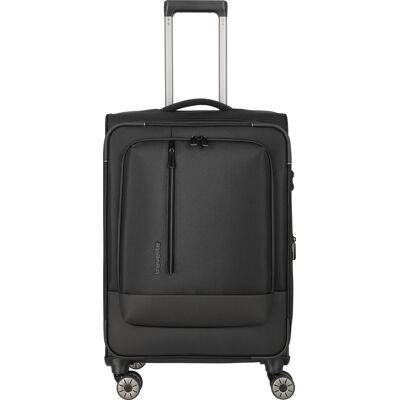 Walizka średnia Travelite CrossLite 5.0 4K 66 cm Czarna Walizka średnia Travelite CrossLite 5.0 4K 66 cm Czarna