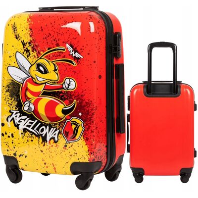 Wings JAGIELLONIA Walizka mała KABINOWA policarbon BAGAŻ 4 kółka TWARDY Wings JAGIELLONIA Walizka mała KABINOWA policarbon BAGAŻ 4 kółka TWARDY
