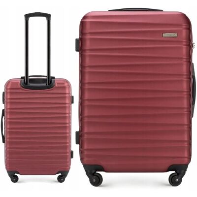 Wittchen Bordowa Średnia Walizka Groove Line Twarda 65l Abs Wittchen Bordowa Średnia Walizka Groove Line Twarda 65l Abs