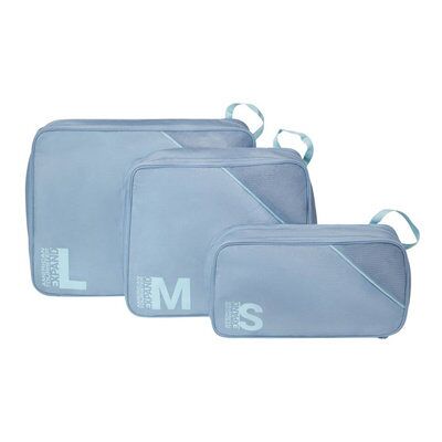 Zestaw 3 organizerów podróżnych American Tourister Expand Packing Cubes - stone blue / blue Zestaw 3 organizerów podróżnych American Tourister Expand Packing Cubes - stone blue / blue