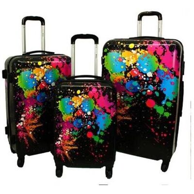 Zestaw 3 Walizek Kemer Rgl Print Ciapki Multikolor Zestaw 3 Walizek Kemer Rgl Print Ciapki Multikolor