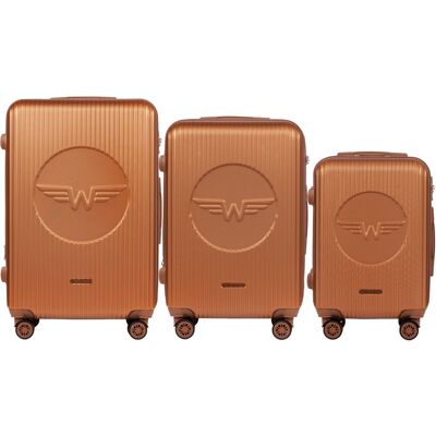 Zestaw 3 Walizek Wings Swallow 3.0 BROWN Zestaw 3 Walizek Wings Swallow 3.0 BROWN