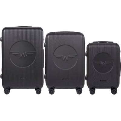 Zestaw 3 Walizek Wings Swallow 3.0 DARK GREY Zestaw 3 Walizek Wings Swallow 3.0 DARK GREY