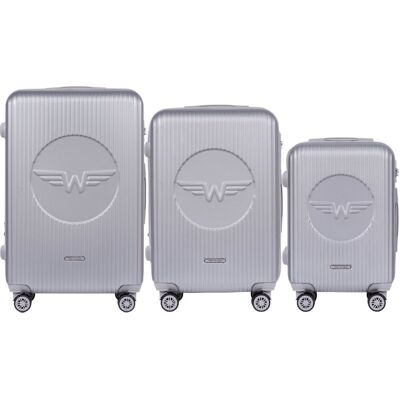 Zestaw 3 Walizek Wings Swallow 3.0 SILVER Zestaw 3 Walizek Wings Swallow 3.0 SILVER