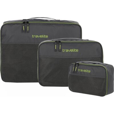 Zestaw 3 x Organizer podróżny Travelite ACC antracyt Zestaw 3 x Organizer podróżny Travelite ACC antracyt