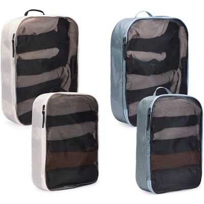 Zestaw 4 organizerów podróżnych Thule Family Packing Cube Set Pond gray / White Zestaw 4 organizerów podróżnych Thule Family Packing Cube Set Pond gray / White