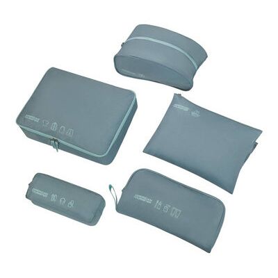 Zestaw 5 organizerów podróżnych American Tourister Packing Organizers - stone blue / blue Zestaw 5 organizerów podróżnych American Tourister Packing Organizers - stone blue / blue