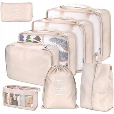 Edibazzar Zestaw Organizer x8 Podróżny Walizki Torby Szafy Edibazzar Zestaw Organizer x8 Podróżny Walizki Torby Szafy