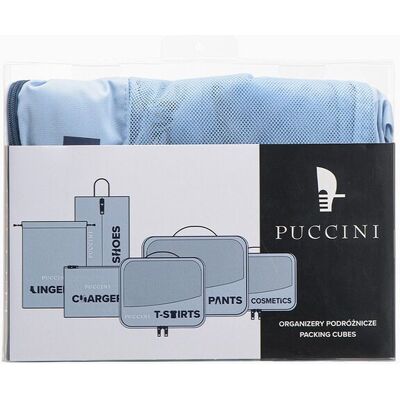 Organizer Do Walizki Podróżny Na Kosmetyki Błękit Zapinany PUCCINI TO231-7B Organizer Do Walizki Podróżny Na Kosmetyki Błękit Zapinany PUCCINI TO231-7B