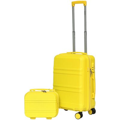 Inny producent Zestaw Walizek 2Szt Walizka Kabinowa + Kuferek Abs Żółte Barut Anubis / Barut Inny producent Zestaw Walizek 2Szt Walizka Kabinowa + Kuferek Abs Żółte Barut Anubis / Barut