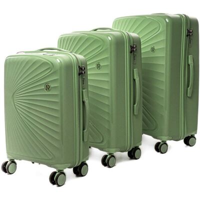 Inny producent Zestaw walizek 3w1 POLIPROPYLEN PP6 PISTACJOWY Inny producent Zestaw walizek 3w1 POLIPROPYLEN PP6 PISTACJOWY