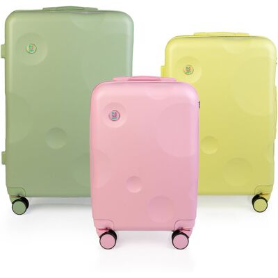 Joy Travel Zestaw walizek ABS Joy Bubbles twarda Joy Travel Zestaw walizek ABS Joy Bubbles twarda