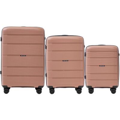 Zestaw walizek WINGS HAWFINCH 3.0 ROSE GOLD Zestaw walizek WINGS HAWFINCH 3.0 ROSE GOLD