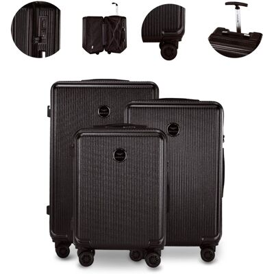 Zestaw walizek WINGS Poliwęglan TSA premium 3w1 stylowy dla całej rodziny Zestaw walizek WINGS Poliwęglan TSA premium 3w1 stylowy dla całej rodziny