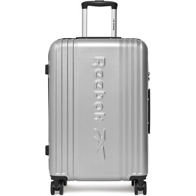 Reebok Walizka Średnia Rbk-Wal-003-07-Ccc-M Srebrny Reebok Walizka Średnia Rbk-Wal-003-07-Ccc-M Srebrny