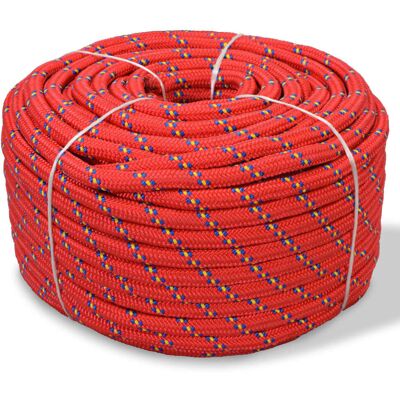 vidaXL Lina statków Polipropylen 6 mm 100 m Czerwony - Rope vidaXL Lina statków Polipropylen 6 mm 100 m Czerwony - Rope