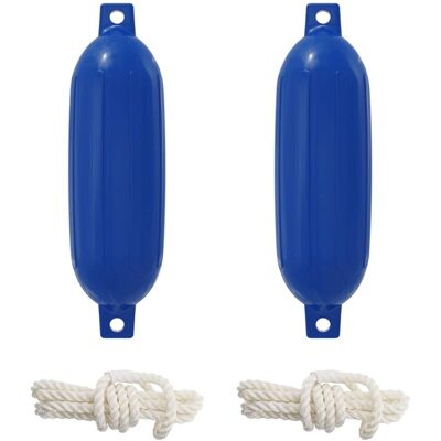 vidaXL Fendery łodzi 2 szt. Ø 14 x 50 cm niebieski PVC vidaXL Fendery łodzi 2 szt. Ø 14 x 50 cm niebieski PVC
