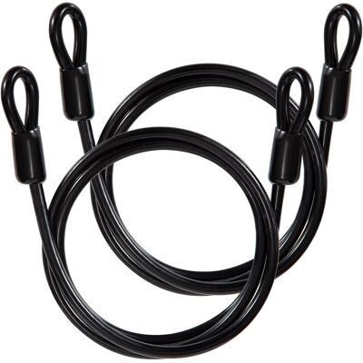 Inny producent Kabel Bezpieczeństwa Linka Stalowa Z Oczkami 1 M 6 Mm Czarny 2 Sztuki Inny producent Kabel Bezpieczeństwa Linka Stalowa Z Oczkami 1 M 6 Mm Czarny 2 Sztuki