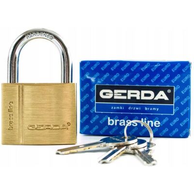 Gerda Sparta Kłódka - Mosiądz 60mm Gerda Sparta Kłódka - Mosiądz 60mm