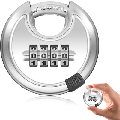 Inny producent Kłódka Szyfrowa 70 Mm Okrągła Stal Nierdzewna Bezkluczowa Odporna Inny producent Kłódka Szyfrowa 70 Mm Okrągła Stal Nierdzewna Bezkluczowa Odporna