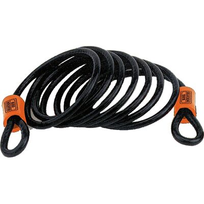 Inny producent Linka Stalowa Spiralna 2.5 M 10 Mm Czarna Z Oczkami Inny producent Linka Stalowa Spiralna 2.5 M 10 Mm Czarna Z Oczkami