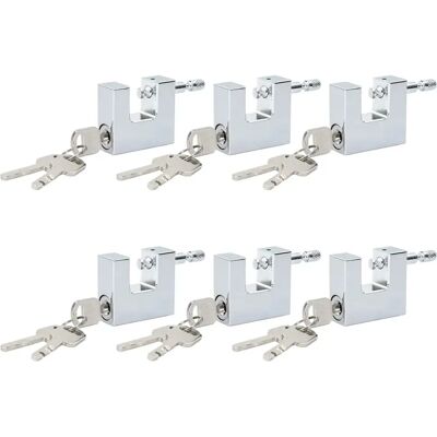 Vidaxl Kłódka 6 Pcs Srebrny 4,2 X 1,9 X 4 Cm Żelazo Vidaxl Kłódka 6 Pcs Srebrny 4,2 X 1,9 X 4 Cm Żelazo