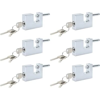 Vidaxl Kłódka 6 Pcs Srebrny 6 X 2 X 4,5 Cm Żelazo Vidaxl Kłódka 6 Pcs Srebrny 6 X 2 X 4,5 Cm Żelazo