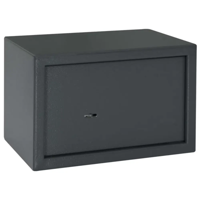 Vidaxl Sejf Z Zamkiem Na Klucz Ciemnoszary 20x31x20 Cm Stal Vidaxl Sejf Z Zamkiem Na Klucz Ciemnoszary 20x31x20 Cm Stal