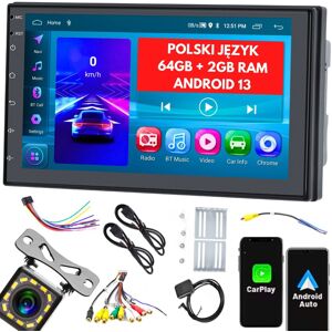 Trendteam Radio Samochodowe 2 Din 2Gb/64Gb Android Auto Carplay Rds Wifi GPS 7' 1080P Kamera Cofania Trendteam Radio Samochodowe 2 Din 2Gb/64Gb Android Auto Carplay Rds Wifi GPS 7' 1080P Kamera Cofania