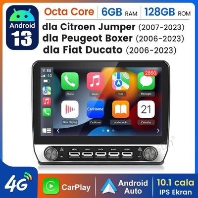 10.1' Radio Samochodowe Junsun Fiat Ducato Citroen Jumper Peugeot Boxer Android13 Nawigacja Carplay 6+128g 2-Din Gps Navi Bt Lte 10.1' Radio Samochodowe Junsun Fiat Ducato Citroen Jumper Peugeot Boxer Android13 Nawigacja Carplay 6+128g 2-Din Gps Navi Bt Lte