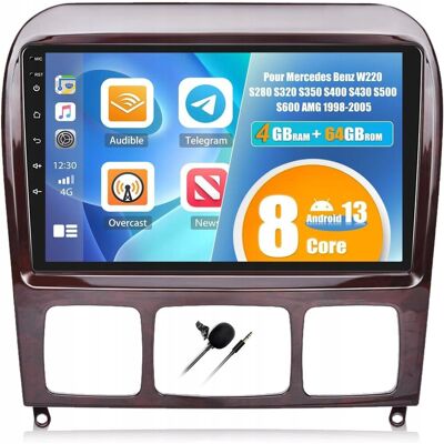Inny producent CAMECHO Android 13 Radio 9' Mercedes W220 S500 CarPlay 4+64GB Inny producent CAMECHO Android 13 Radio 9' Mercedes W220 S500 CarPlay 4+64GB