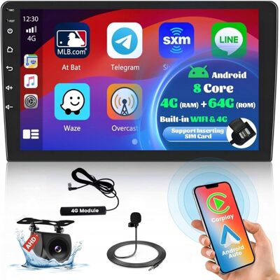 Inny producent Hikity 8 Core 4G+64G Android 2-DIN radio samochodowe Inny producent Hikity 8 Core 4G+64G Android 2-DIN radio samochodowe