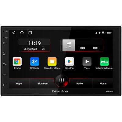 Krüger&Matz Radio Samochodowe Kruger&Matz; CarPlay/AndroidAuto 7” 2DIN Bluetooth USB AUX Krüger&Matz Radio Samochodowe Kruger&Matz; CarPlay/AndroidAuto 7” 2DIN Bluetooth USB AUX