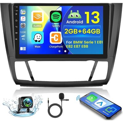 Akuku Radio 2 DIN Android BMW 1 E81 E82 E87 E88 bezprzewodowe CarPlay WiFi RDS DS Akuku Radio 2 DIN Android BMW 1 E81 E82 E87 E88 bezprzewodowe CarPlay WiFi RDS DS