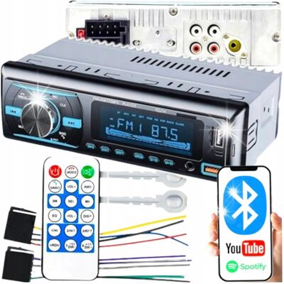 Inny producent Radio do auta 1DIN Bluetooth USB SD AUX MP3 mikrofon pilot zestaw audio Inny producent Radio do auta 1DIN Bluetooth USB SD AUX MP3 mikrofon pilot zestaw audio