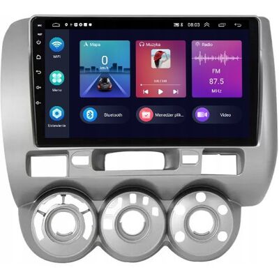 Projack RADIO GPS ANDROID NAWIGACJA BT HONDA JAZZ 2001-2008 CARPLAY 2GB 64GB Projack RADIO GPS ANDROID NAWIGACJA BT HONDA JAZZ 2001-2008 CARPLAY 2GB 64GB