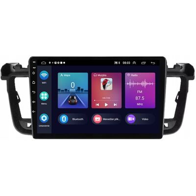 Projack Radio GPS Android Nawigacja Peugeot 508 USB Wifi Bt Carplay 2Gb 64Gb Projack Radio GPS Android Nawigacja Peugeot 508 USB Wifi Bt Carplay 2Gb 64Gb