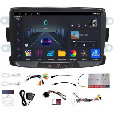 Projack RADIO NAWIGACJA GPS ANDROID DACIA DUSTER 2012-2021 BT CARPLAY 4GB 64GB Projack RADIO NAWIGACJA GPS ANDROID DACIA DUSTER 2012-2021 BT CARPLAY 4GB 64GB