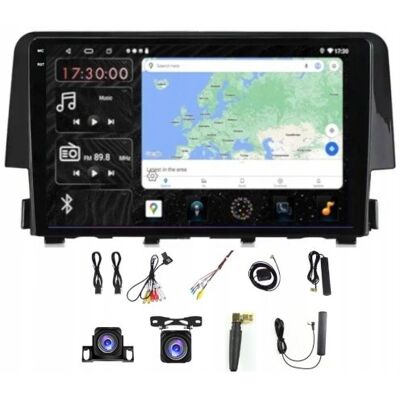 Projack Radio Nawigacja GPS Honda CiVIc X 2015-21 Carplay Android Auto 4Gb 64Gb Sim Projack Radio Nawigacja GPS Honda CiVIc X 2015-21 Carplay Android Auto 4Gb 64Gb Sim